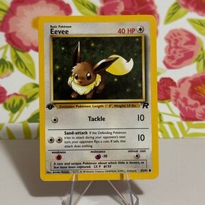 Pokemon Eevee 1st Edition Team Rocket Vintage WOTC Card